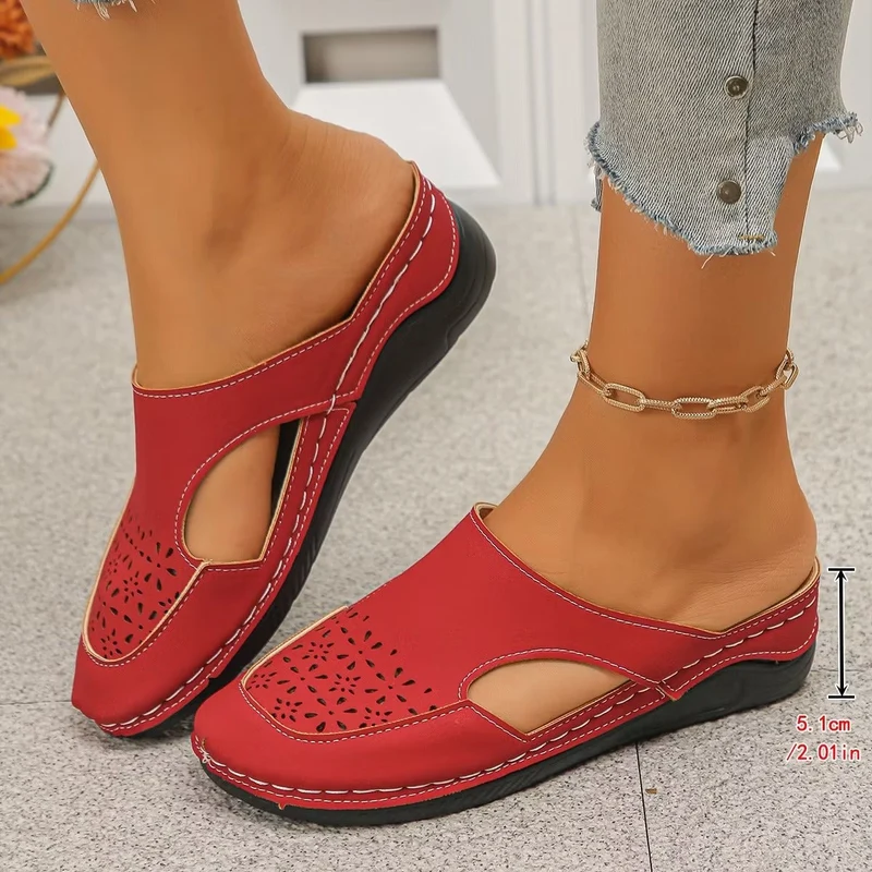 Zanora | Durchbrochene Keilschuhe mit weicher Dämpfung