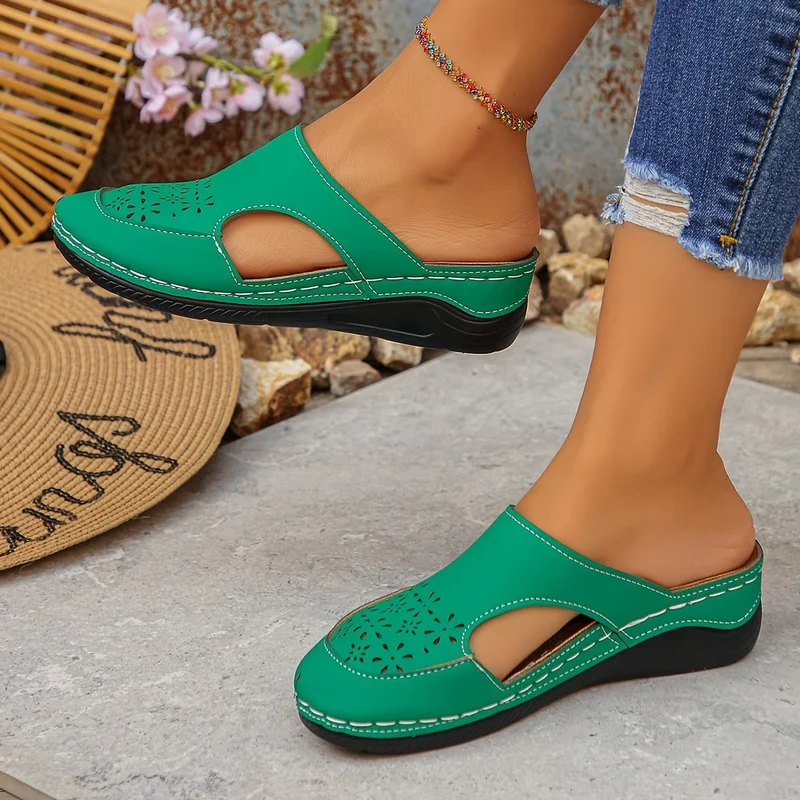Zanora | Durchbrochene Keilschuhe mit weicher Dämpfung