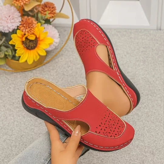 Zanora | Durchbrochene Keilschuhe mit weicher Dämpfung