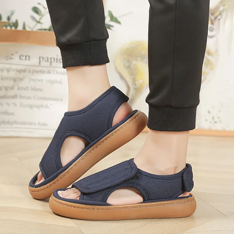 Avelisse | Verstellbare Komfortsandalen mit Klettverschluss