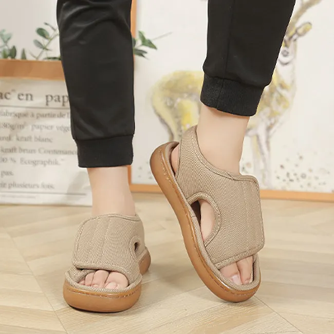 Avelisse | Verstellbare Komfortsandalen mit Klettverschluss