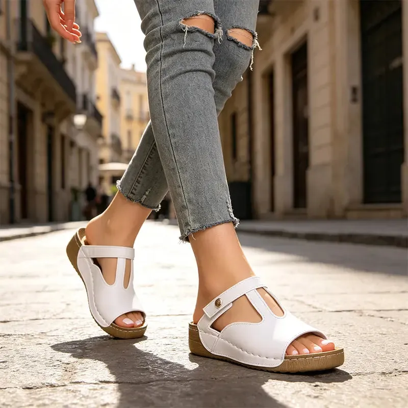 Luave | Modische Damen-Sandalen aus echtem Leder