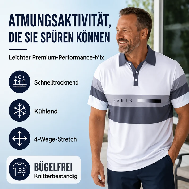 Adlerino | Lässiger Herren-Zweiteiler mit Kontraststreifen