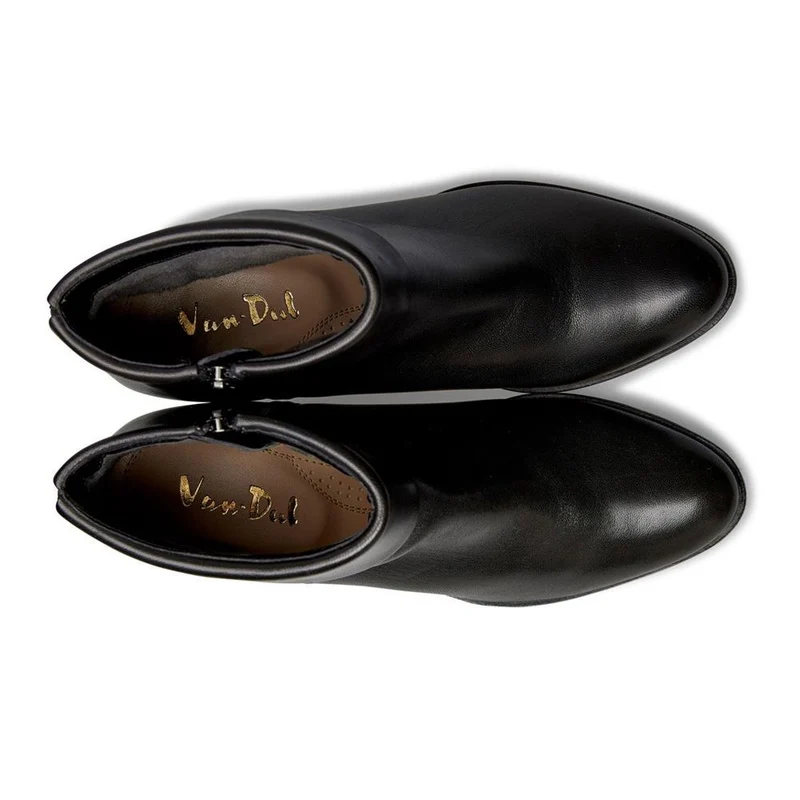 Essential Comfort Boots D Fit - DOVE - Dove / null - Black Leather