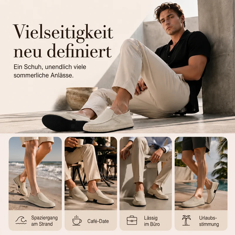 Matthias | Lässige Canvas-Slipper mit atmungsaktiver Struktur