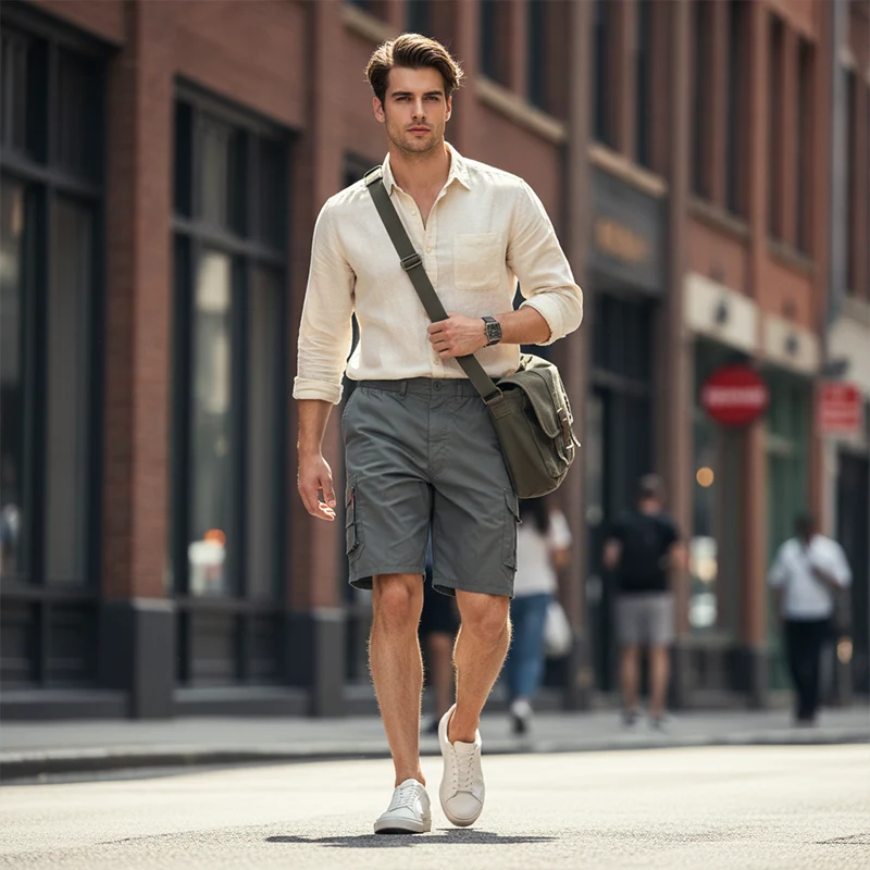 Stefan | Bequeme Herren-Bermudas mit Seitentaschen