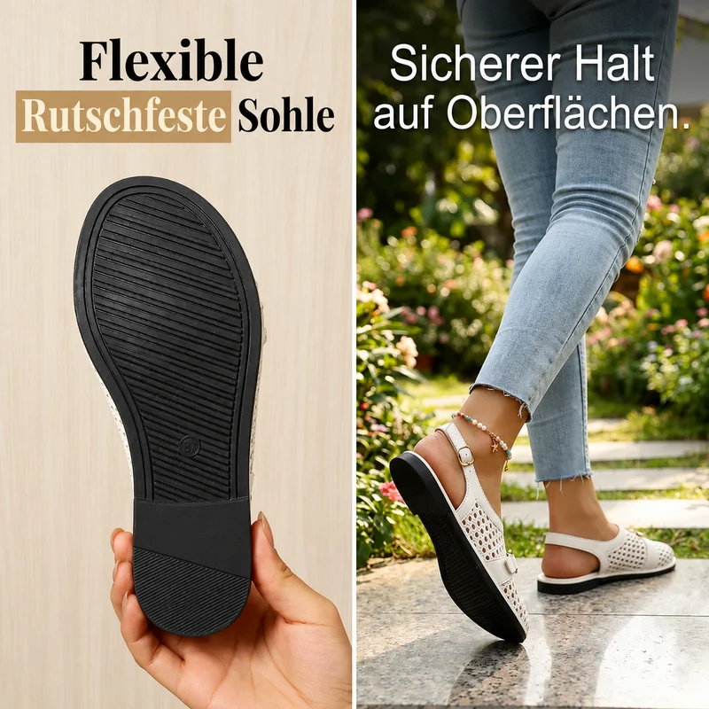 Annelize | Geflochtene Slingback-Sandalen mit luftigem Komfort