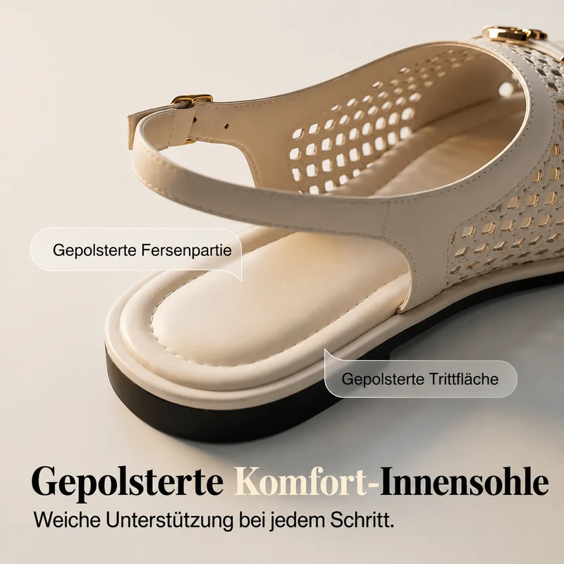 Annelize | Geflochtene Slingback-Sandalen mit luftigem Komfort