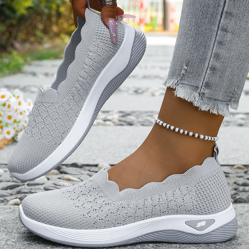 Forreta | Leichte Slip-On-Walkingschuhe aus atmungsaktivem Strick