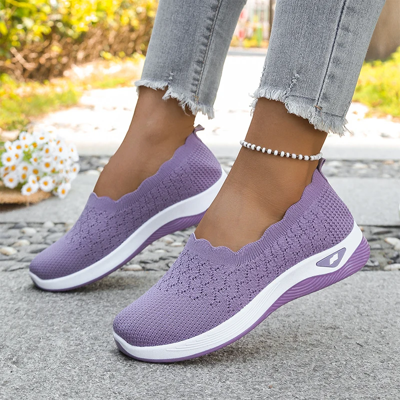 Forreta | Leichte Slip-On-Walkingschuhe aus atmungsaktivem Strick