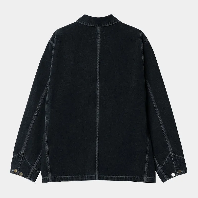 Carhartt WIP Herren OG Chore Heavy Stone Wash Jacke - Schwarz