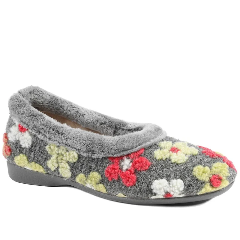 Soft Floral Full Slippers - FEVI43001 / 329 503