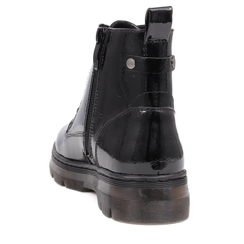 Lace-Up Ankle Boots - WOIL40054 / 326 239 - Black
