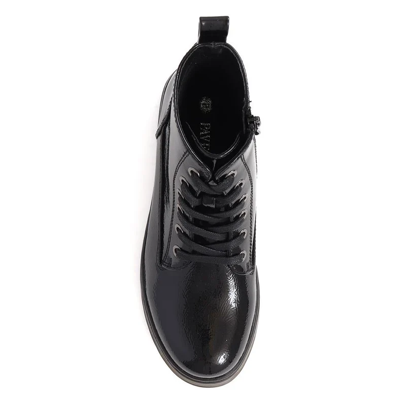 Lace-Up Ankle Boots - WOIL40054 / 326 239 - Black