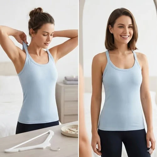Kaireen | Ärmelloses Fitness-Top mit Mesh-Rücken