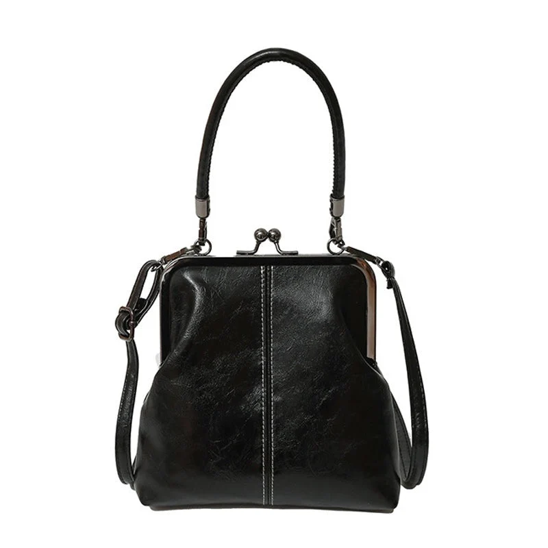 Farlina | Vintage-Schultertasche mit Bügelverschluss