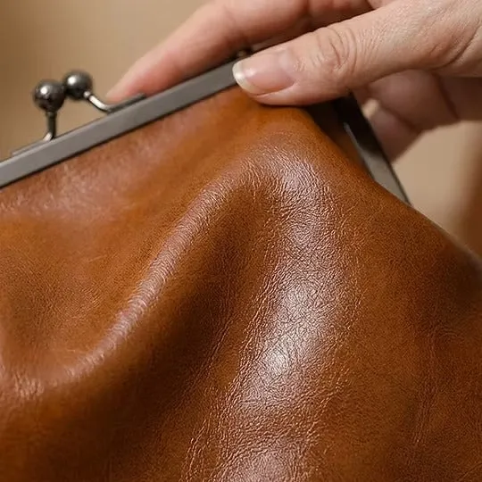 Farlina | Vintage-Schultertasche mit Bügelverschluss