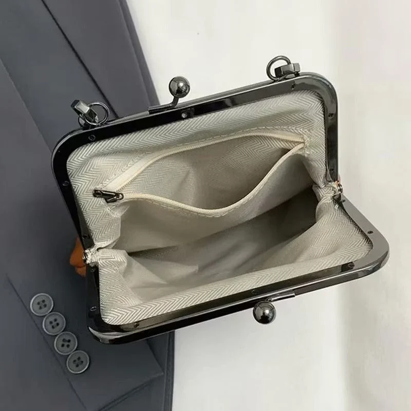 Farlina | Vintage-Schultertasche mit Bügelverschluss