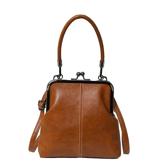 Farlina | Vintage-Schultertasche mit Bügelverschluss
