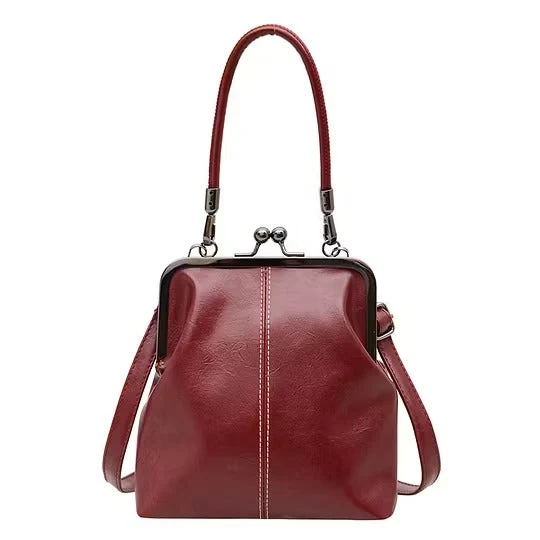 Farlina | Vintage-Schultertasche mit Bügelverschluss