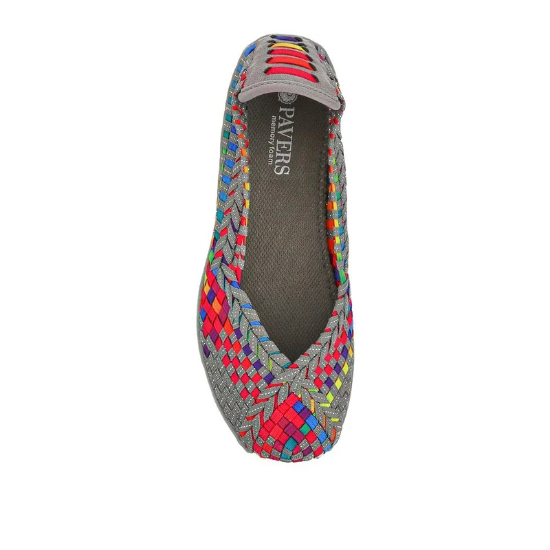 Stretch Fit Memory Foam Slip On Pumps - BRK35079 / 322 014 - Multi