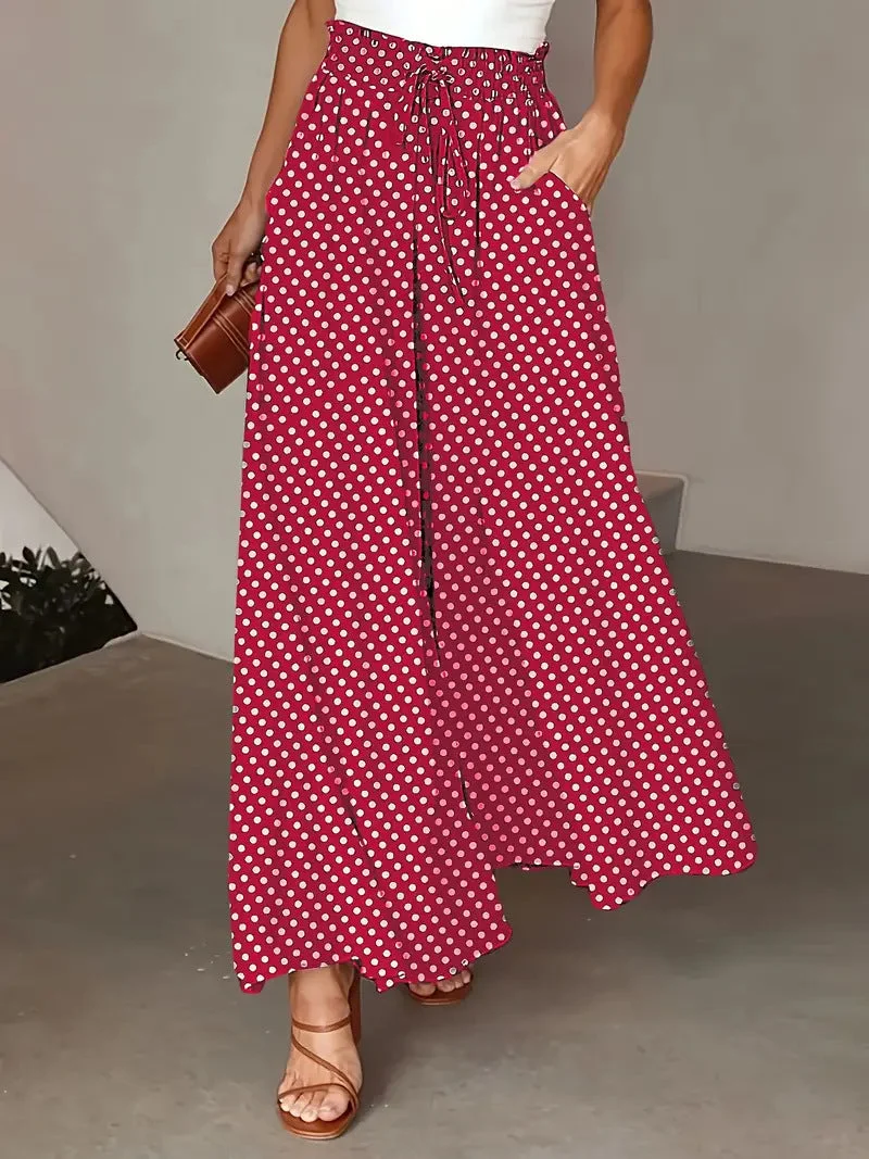 Marjene | Gepunktete Boho-Weithose für Frühling & Sommer