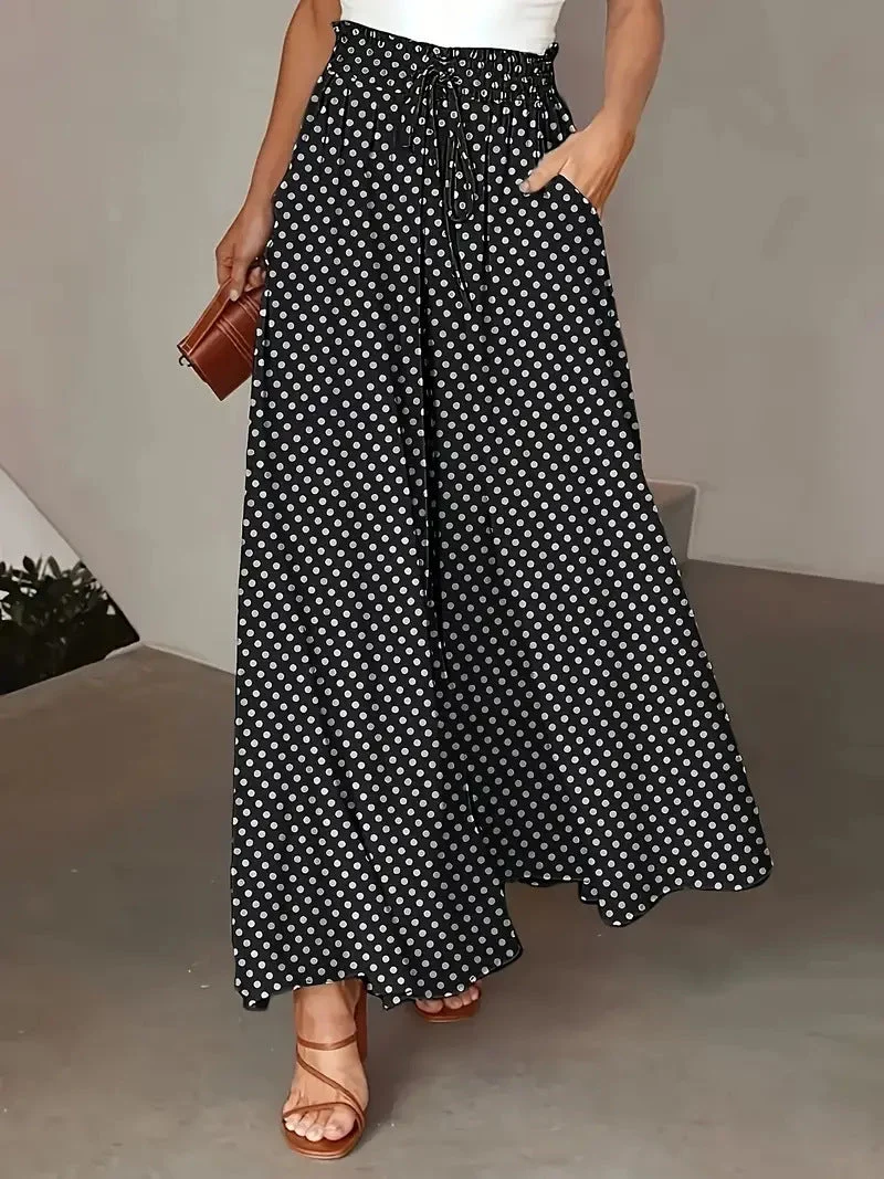 Marjene | Gepunktete Boho-Weithose für Frühling & Sommer
