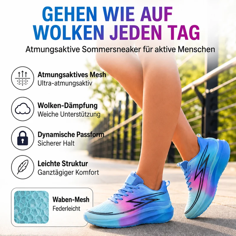 Felixia | Atmungsaktive Trainingsschuhe mit gepolsterter Sohle