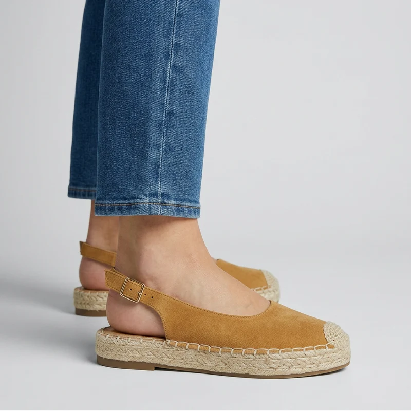 Anngel | Bequeme Slingback-Espadrilles mit Jutesohle