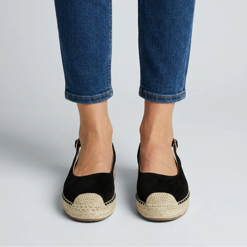 Anngel | Bequeme Slingback-Espadrilles mit Jutesohle