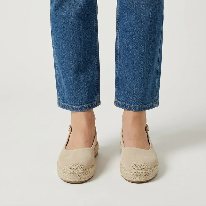 Anngel | Bequeme Slingback-Espadrilles mit Jutesohle