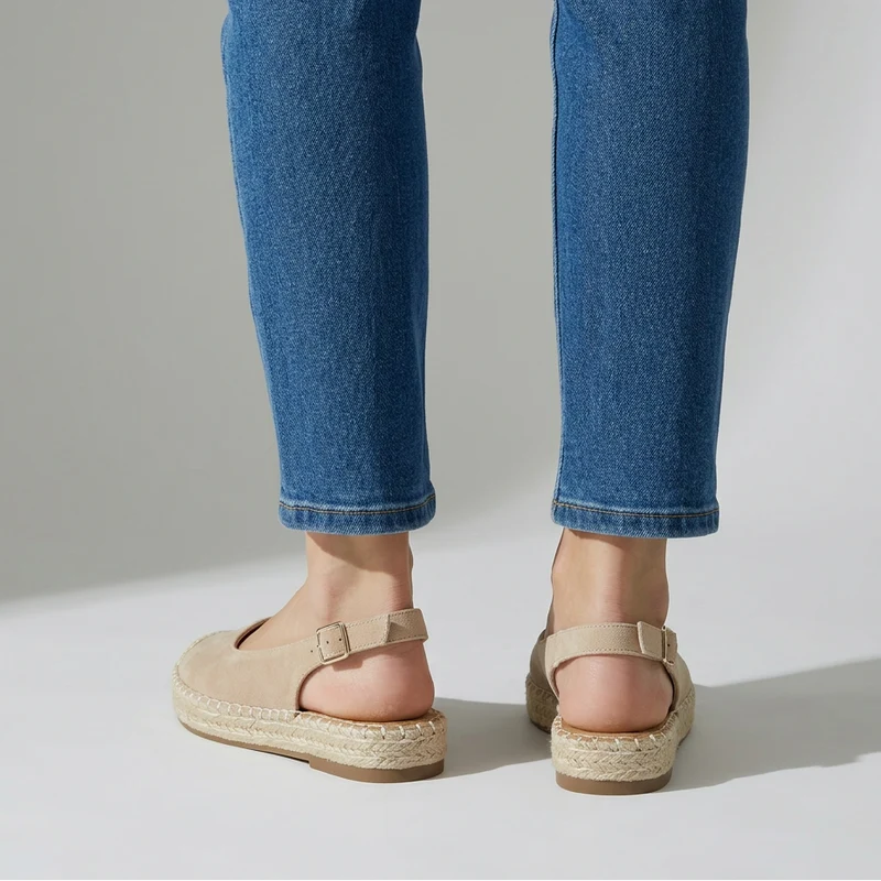 Anngel | Bequeme Slingback-Espadrilles mit Jutesohle