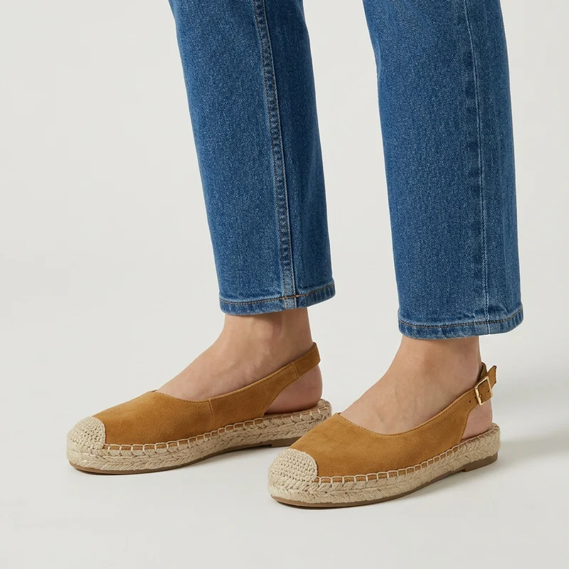 Anngel | Bequeme Slingback-Espadrilles mit Jutesohle