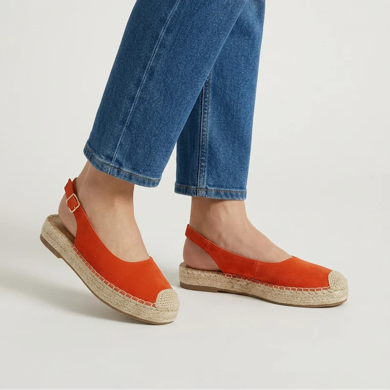Anngel | Bequeme Slingback-Espadrilles mit Jutesohle