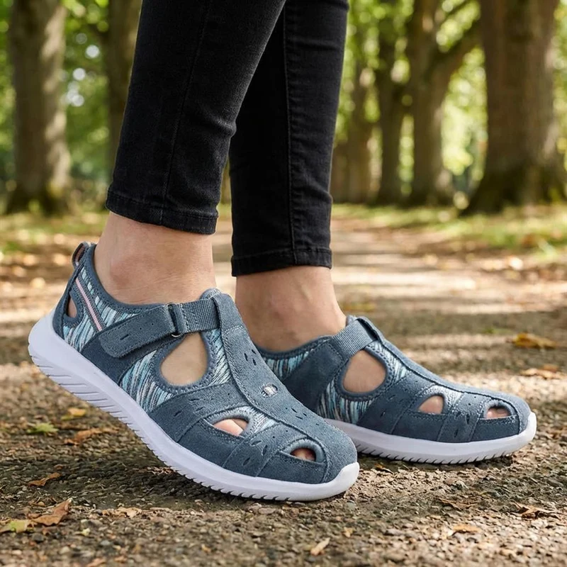 Leather Adventure Sandals - BRK39011 / 325 010 - Denim Multi