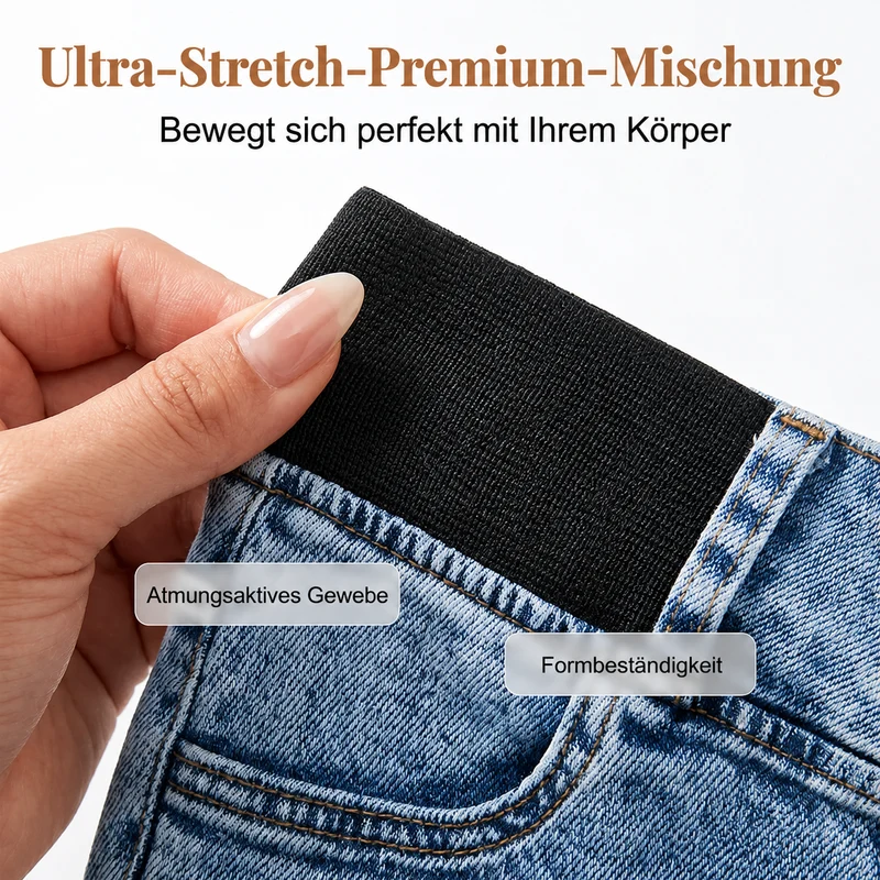Raiya | Hochgeschnittene Capri-Jeans mit Slim-Fit