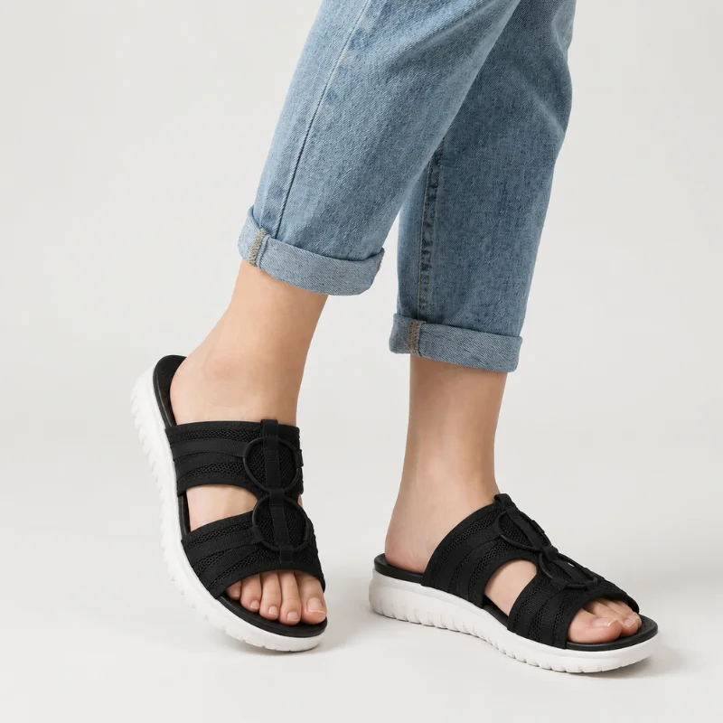 Esanie | Leichte Schlupfsandalen mit breiter Passform
