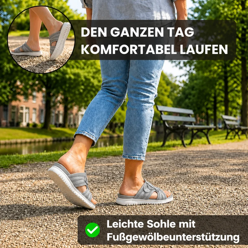 Esanie | Leichte Schlupfsandalen mit breiter Passform