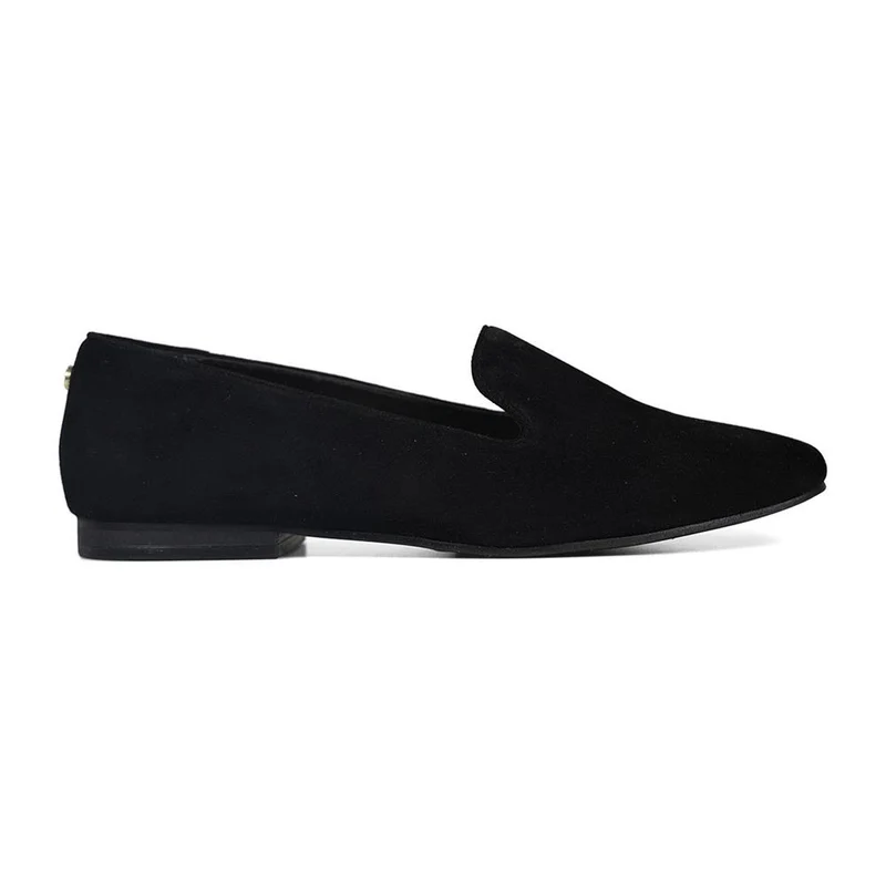 Essential Comfort Flats - HALO - Halo / null - Black Suede