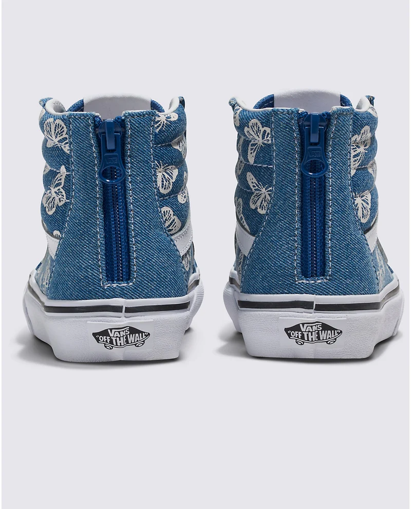 VANS Sk8-Hi Zip-Sneaker für Kinder – Denim Navy