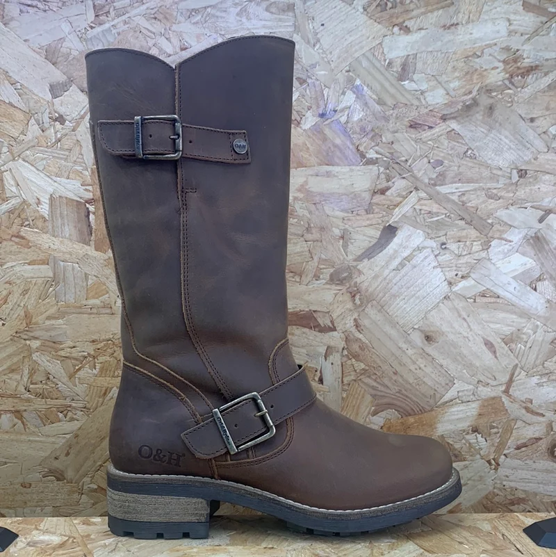 Oak & Hyde Crest Lederstiefel für Damen - Dunkelbraun