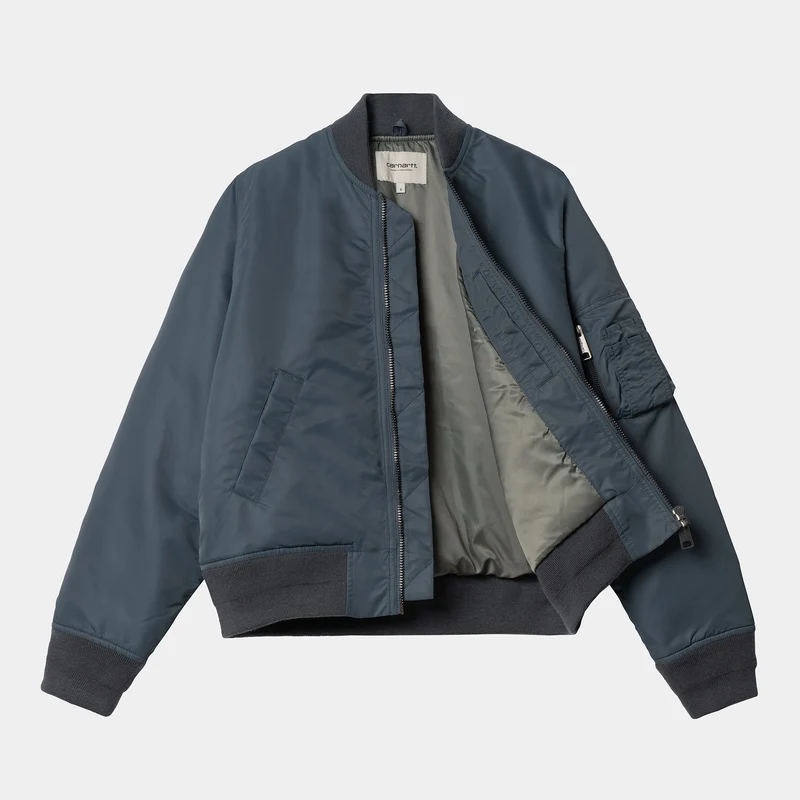 Carhartt WIP Damen Olten Bomberjacke - Erz / Rauchgrün