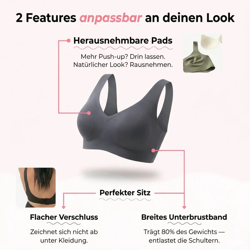 Novacie | Nahtloser Komfort-BH mit weichem Halt