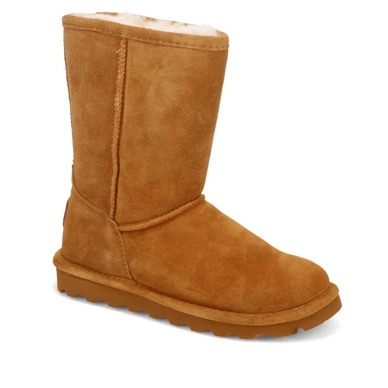 Tall Faux-Fur-Lined Ankle Boots - EDNB40038 / 326 899 - Chestnut