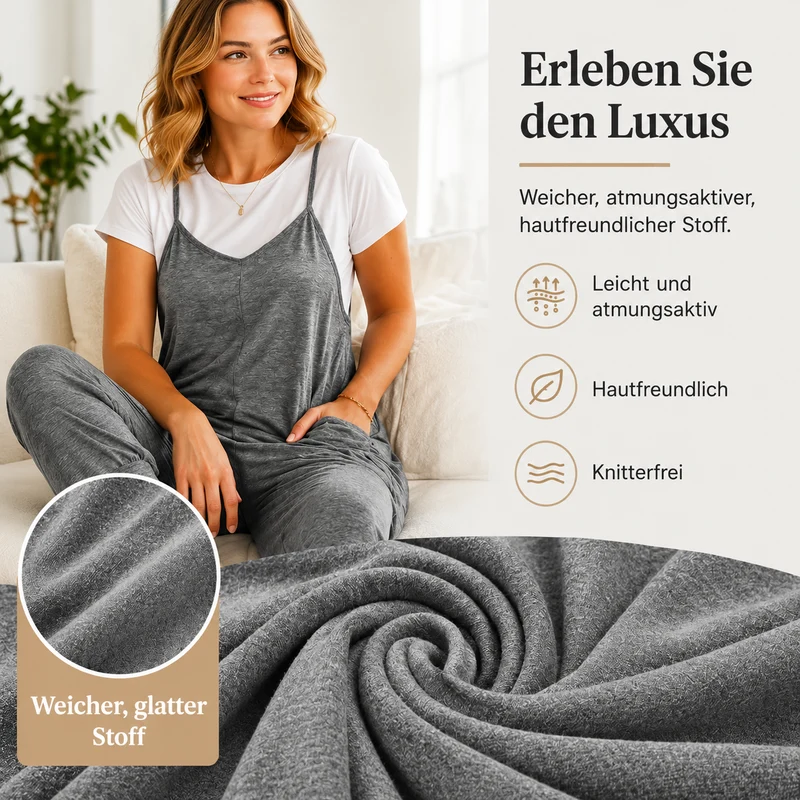 Shavela | Luftiger Spaghettiträger-Jumpsuit mit Taschen