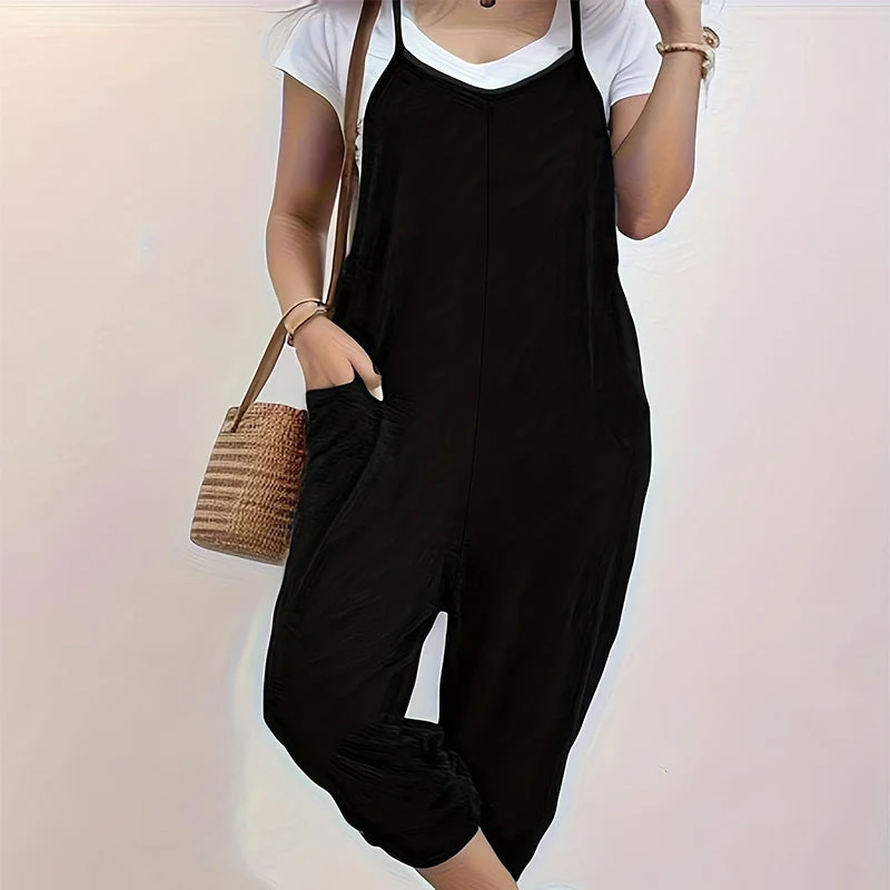 Shavela | Luftiger Spaghettiträger-Jumpsuit mit Taschen