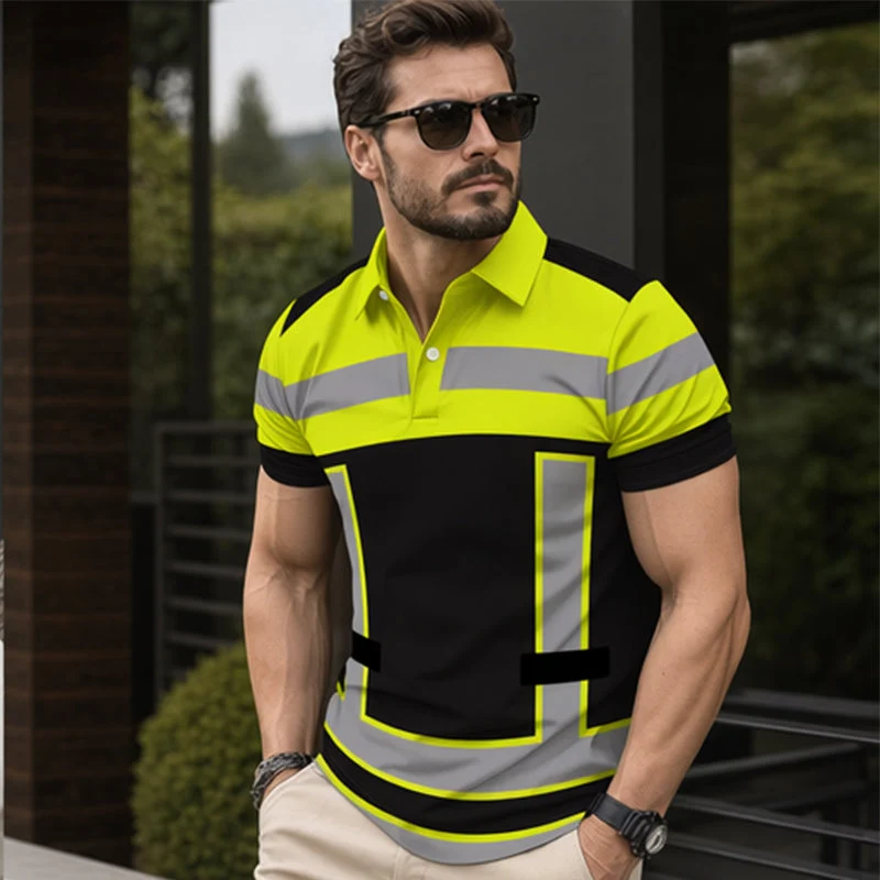 Jelario | Sichtbares Arbeits-Poloshirt mit kurzem Arm