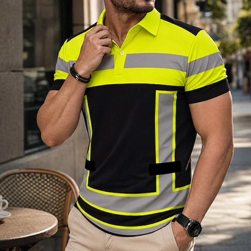 Jelario | Sichtbares Arbeits-Poloshirt mit kurzem Arm