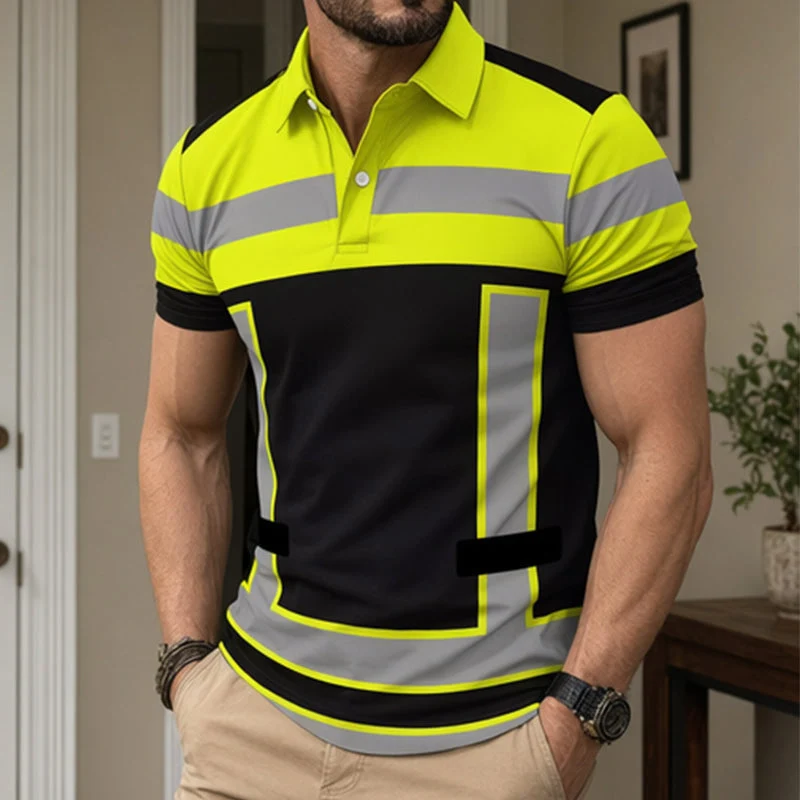 Jelario | Sichtbares Arbeits-Poloshirt mit kurzem Arm