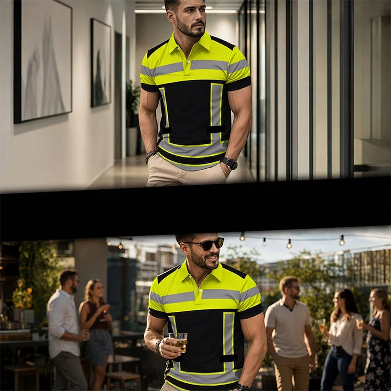 Jelario | Sichtbares Arbeits-Poloshirt mit kurzem Arm